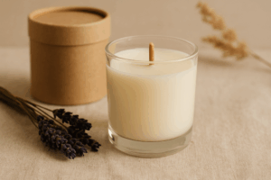 Bougie naturelle non toxique en cire végétale artisanale